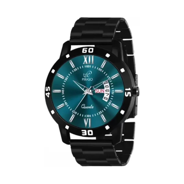 Piraso Analog Watch for Men, Turquoise Dial