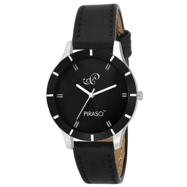 Piraso PR9118 Women's Watch, Black Dial, Analog Watch