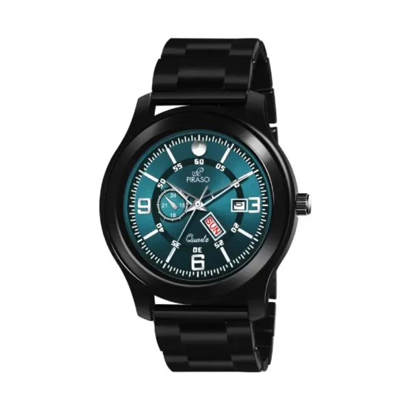 Piraso D&D C19 BL Men's Analog Watch - Blue Dial Black Chain