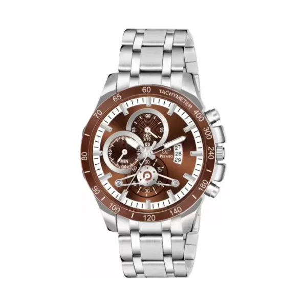 Piraso RSSL 2025 men's watch, brown dial, silver chain watch for men