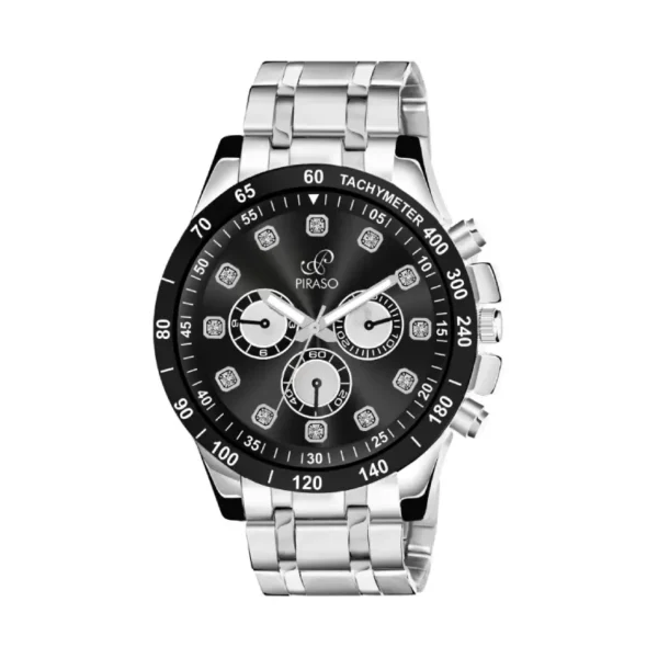 Piraso RSSL 2026 Men's Watch, Silver Chain Analog Watch, Elegant Men's Watch