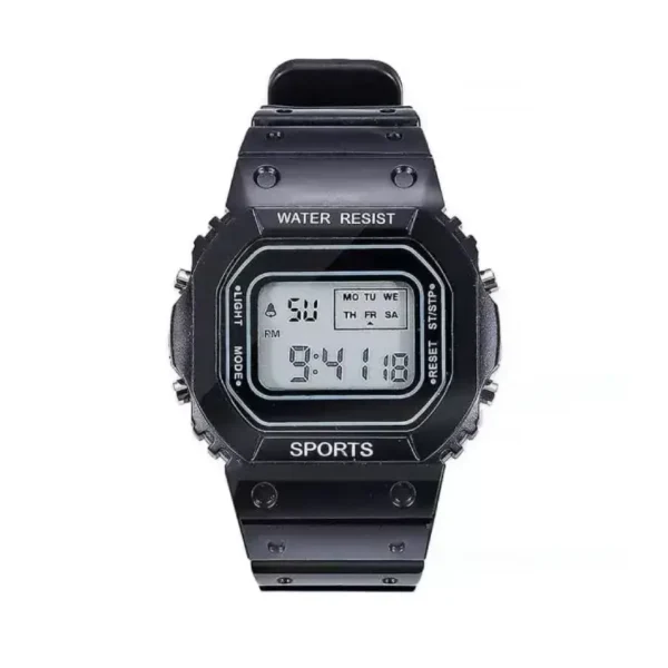 Piraso Sports Digital Black Strap Watch for Men and Women