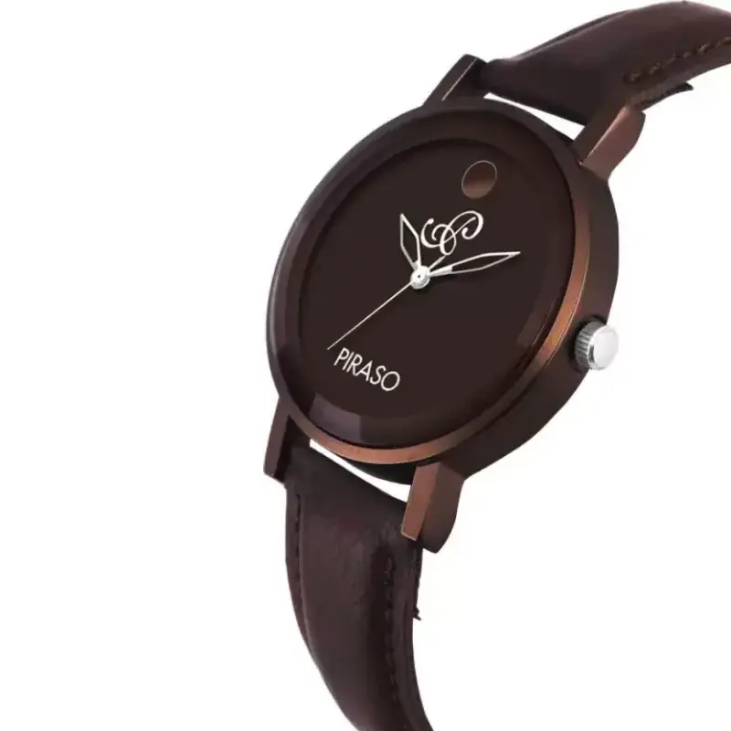 Piraso women's brown leather watch, elegant watch for women, Piraso 52 BR