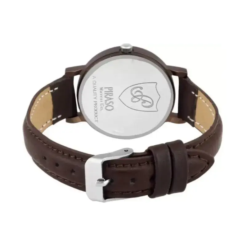 Piraso women's brown leather watch, elegant watch for women, Piraso 52 BR