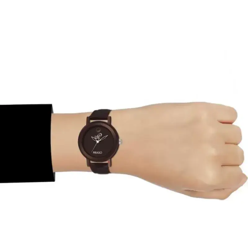 Piraso women's brown leather watch, elegant watch for women, Piraso 52 BR