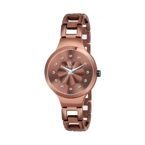 Piraso DB 307 Coffee Brown Chain Analog Watch For Women