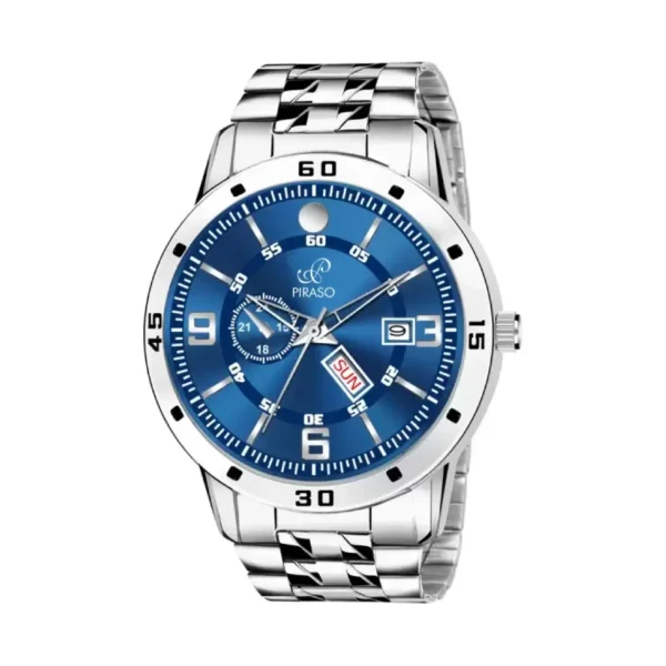 Piraso Men's Watch Blue Dial", "Silver Chain Analog Watch for Men", "Elegant Men's Watch Piraso D&D F95