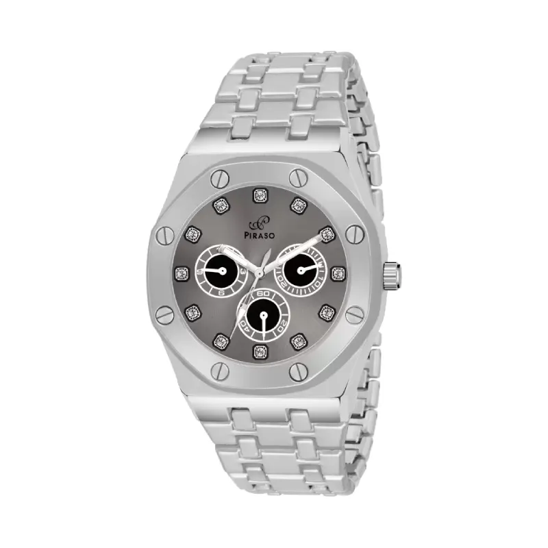 Piraso NK HUB-LOT 2026 Men's Silver Analog Watch