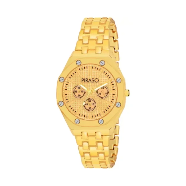 Piraso golden analog watch for women, NK HUB-LOT elegance