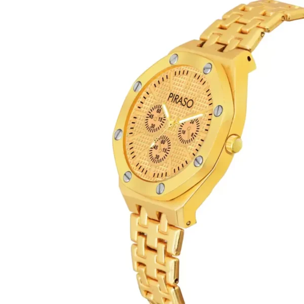 Piraso golden analog watch for women, NK HUB-LOT elegance