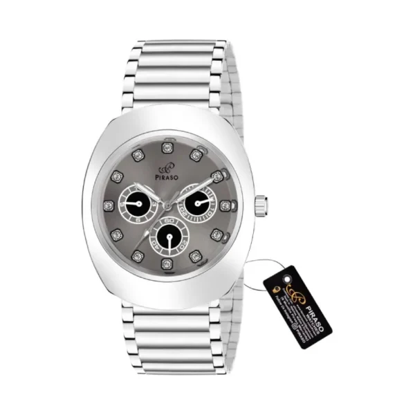 Piraso silver analog watch men, RA-DO 2026 elegant watch