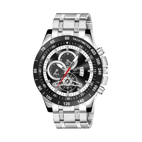 Piraso RSSL 2025 Men's Watch, Silver Chain Analog Watch, Elegant Men's Watch