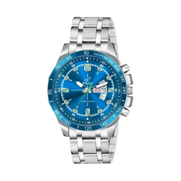 Piraso RSSL 2027 men's watch, blue dial silver chain watch