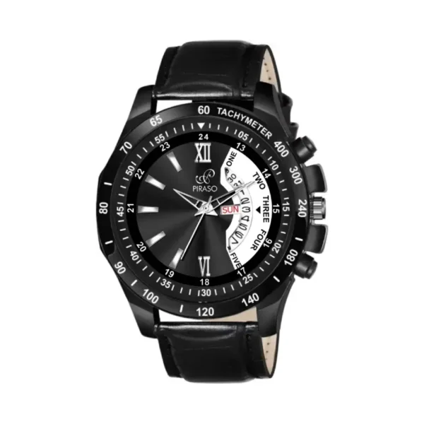Piraso RSSL D&D-16 men's analog watch, Piraso leather strap watch, elegant men's timepiece.