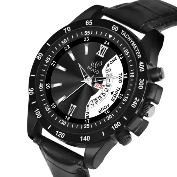 Piraso RSSL D&D-16 men's analog watch, Piraso leather strap watch, elegant men's timepiece.