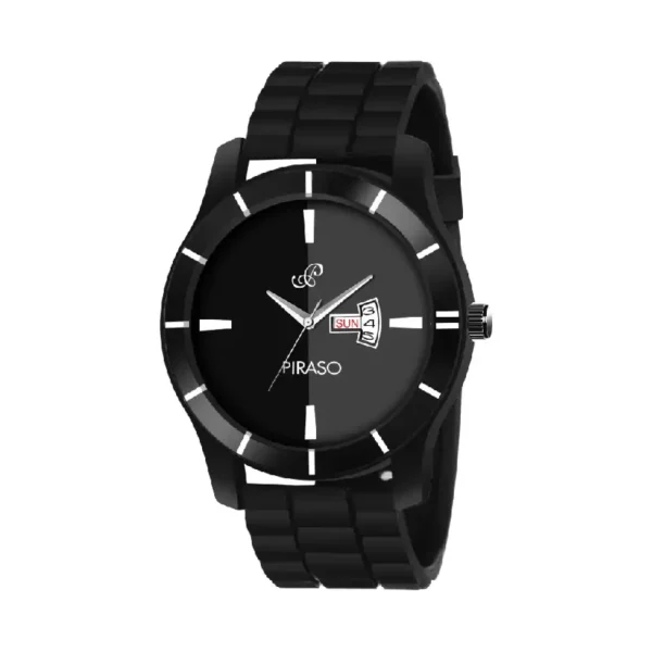 Piraso black mesh men’s watch, Piraso D&D 16-605 analog watch