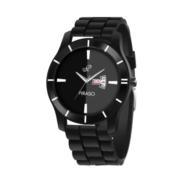 Piraso black mesh men’s watch, Piraso D&D 16-605 analog watch
