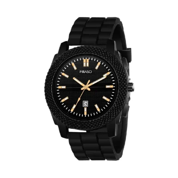 Piraso men's black mesh designer watch, Piraso D&D 2021 model