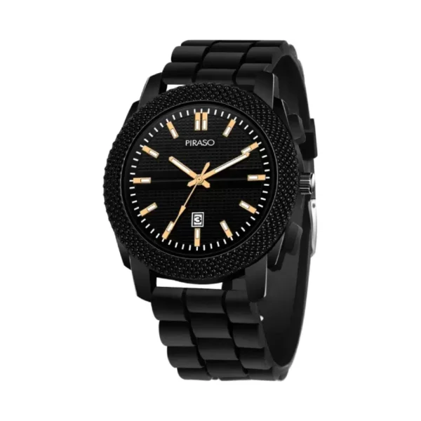 Piraso men's black mesh designer watch, Piraso D&D 2021 model