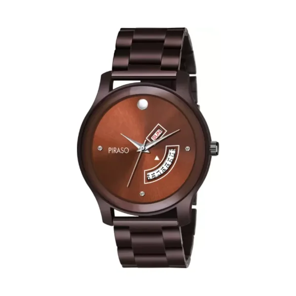 Piraso D&D C105 men's brown watch, stainless steel watch