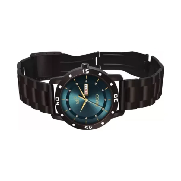 Piraso D&D F92 blue dial brown stainless steel men's watch