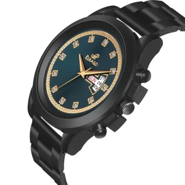 Piraso D&D RS24 men's turquoise dial black chain analog watch