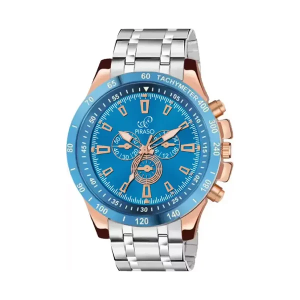 Piraso men's analog watch blue copper dial, Piraso RSSL 8905 watch