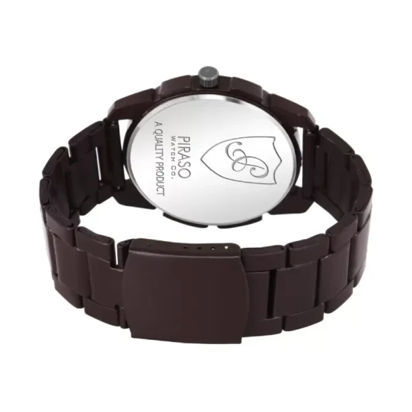 Piraso 2032-BN-CK Brown Dial Chain Analog Watch for Men