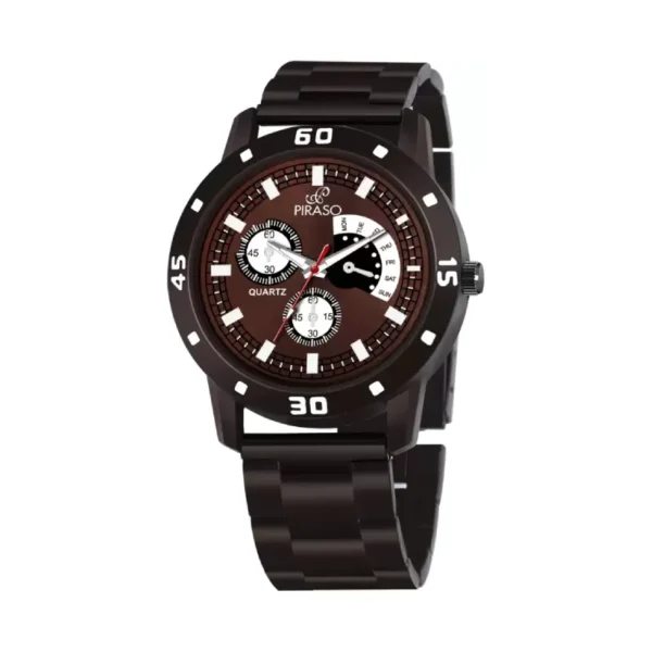 Piraso Brown Dial Brown Chain Analog Watch, Men’s Brown Stainless Steel Watch, Piraso 32 BR CK Watch