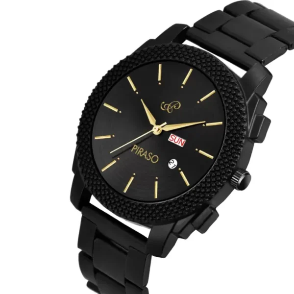 Piraso D&D 2020 Black Dial Black Chain Analog Watch
