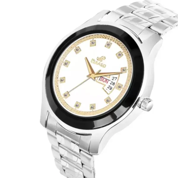 Piraso men's silver chain watch, Piraso D&D C24 white dial watch.