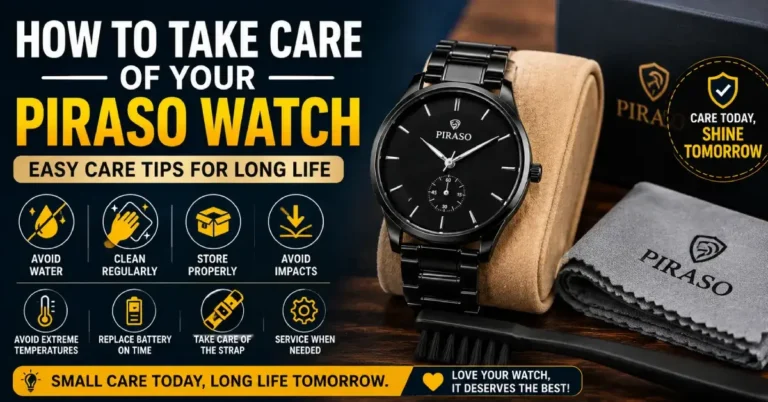 Take Care of Your Piraso Watch